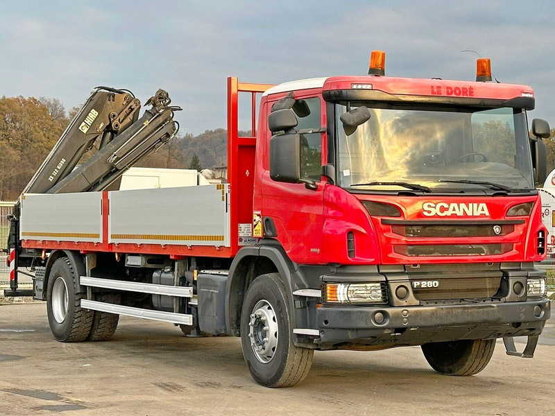 Scania P 280 * HIAB 122 E - 2 HIDUO + FUNK* TOPZUSTAND - Sal/ Açık kasa kamyon, Vinçli kamyon: fotoğraf 4 Scania P 280 * HIAB 122 E - 2 HIDUO + FUNK* TOPZUSTAND - Sal/ Açık kasa kamyon, Vinçli kamyon: fotoğraf 4