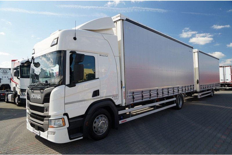 Scania P 280 / TANDEM / 4X2 / MEGA / I-PARK COOL / PRZYCZEPA WECON / S - Tenteli kamyon: fotoğraf 4 Scania P 280 / TANDEM / 4X2 / MEGA / I-PARK COOL / PRZYCZEPA WECON / S - Tenteli kamyon: fotoğraf 4