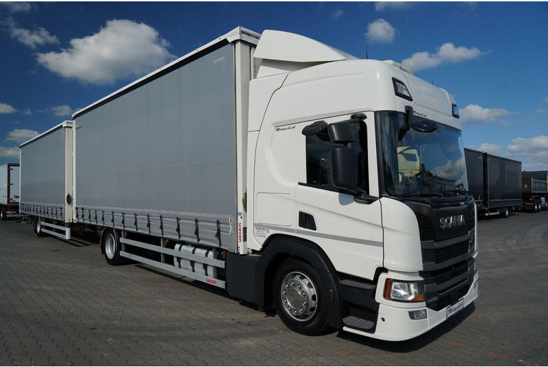 Scania P 280 / TANDEM / 4X2 / MEGA / I-PARK COOL / PRZYCZEPA WECON / S - Tenteli kamyon: fotoğraf 3 Scania P 280 / TANDEM / 4X2 / MEGA / I-PARK COOL / PRZYCZEPA WECON / S - Tenteli kamyon: fotoğraf 3