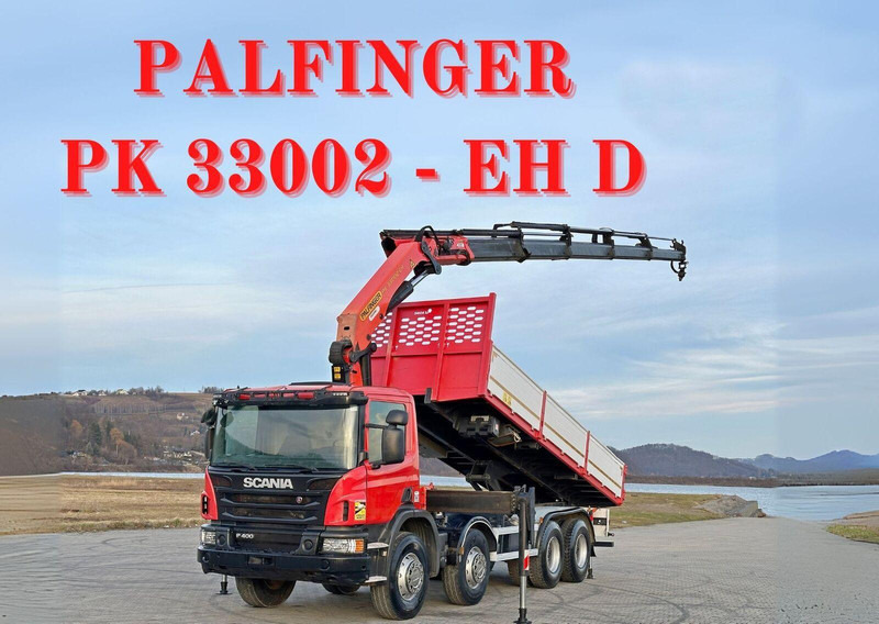 Scania P 400 - Damperli kamyon, Vinçli kamyon: fotoğraf 1 Scania P 400 - Damperli kamyon, Vinçli kamyon: fotoğraf 1