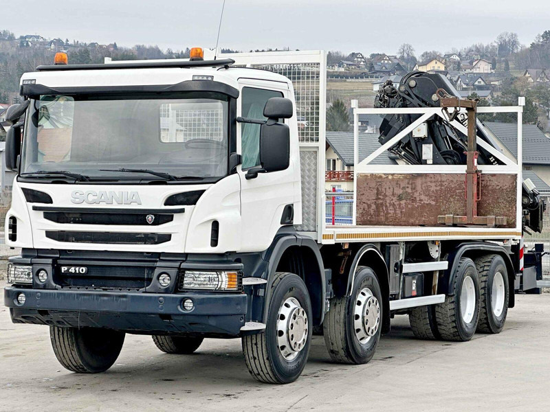 Scania P 410*PLATFORM 7,00m*HIAB 244 E-5 HIPRO+FUNK/8x4 - Sal/ Açık kasa kamyon, Vinçli kamyon: fotoğraf 4 Scania P 410*PLATFORM 7,00m*HIAB 244 E-5 HIPRO+FUNK/8x4 - Sal/ Açık kasa kamyon, Vinçli kamyon: fotoğraf 4