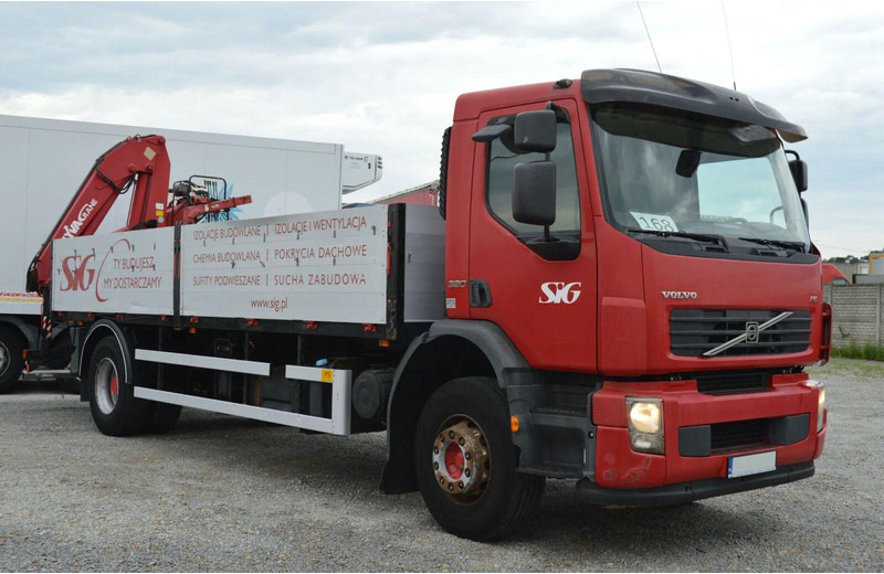 Volvo FE 18.320 FLATBED CRANE - Sal/ Açık kasa kamyon, Vinçli kamyon: fotoğraf 3 Volvo FE 18.320 FLATBED CRANE - Sal/ Açık kasa kamyon, Vinçli kamyon: fotoğraf 3
