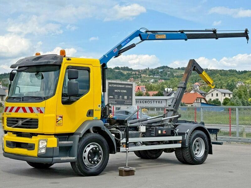 Volvo FL 240 * Abrollkipper * HMF 270 K2 * TOPZUSTAND - Kancalı yükleyici kamyon, Vinçli kamyon: fotoğraf 2 Volvo FL 240 * Abrollkipper * HMF 270 K2 * TOPZUSTAND - Kancalı yükleyici kamyon, Vinçli kamyon: fotoğraf 2