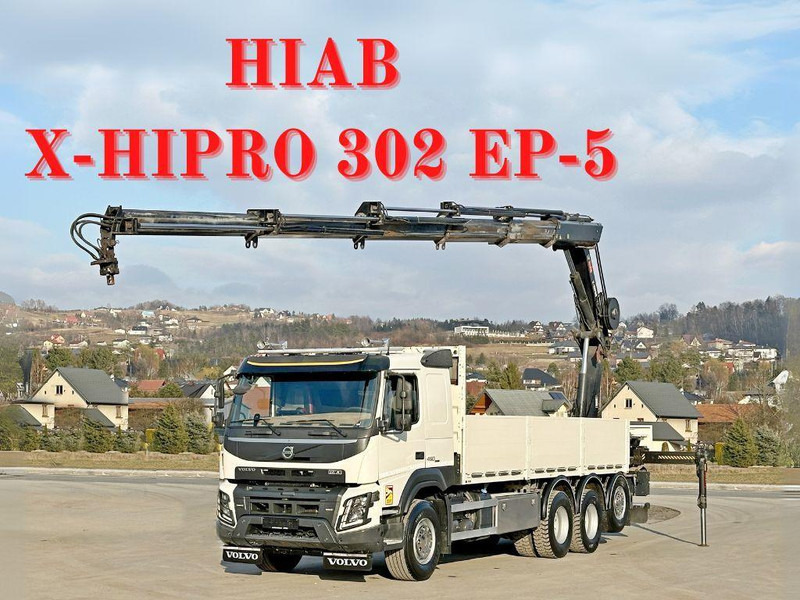 Volvo FMX 460 HIAB X - HIPRO 302 EP - 5 + FUNK/ 8x4 - Sal/ Açık kasa kamyon, Vinçli kamyon: fotoğraf 1 Volvo FMX 460 HIAB X - HIPRO 302 EP - 5 + FUNK/ 8x4 - Sal/ Açık kasa kamyon, Vinçli kamyon: fotoğraf 1