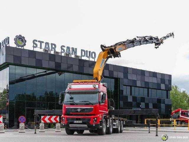 Volvo FMX 500 8x2 Effer 585 Fly Jib Winch Crane Kran - Sal/ Açık kasa kamyon, Vinçli kamyon: fotoğraf 2 Volvo FMX 500 8x2 Effer 585 Fly Jib Winch Crane Kran - Sal/ Açık kasa kamyon, Vinçli kamyon: fotoğraf 2