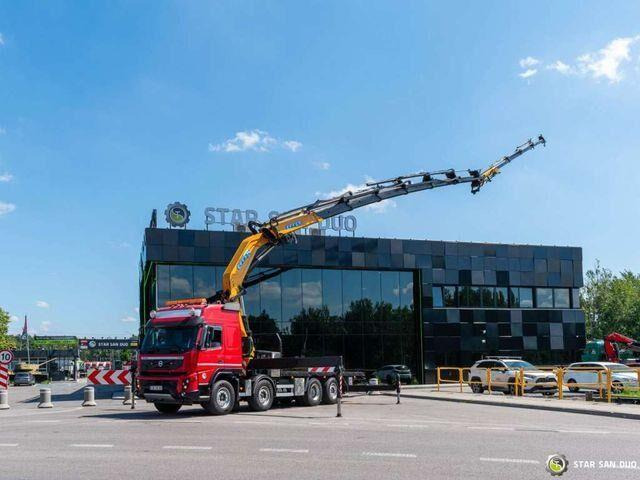 Volvo FMX 500 8x2 Effer 585 Fly Jib Winch Crane Kran - Sal/ Açık kasa kamyon, Vinçli kamyon: fotoğraf 2 Volvo FMX 500 8x2 Effer 585 Fly Jib Winch Crane Kran - Sal/ Açık kasa kamyon, Vinçli kamyon: fotoğraf 2