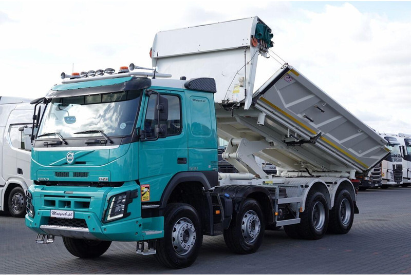 Volvo FMX 500 / 8x4 / HYDROBURTA / BORDMATIC / 2016 ROK / EURO 6 / PO - Damperli kamyon: fotoğraf 1 Volvo FMX 500 / 8x4 / HYDROBURTA / BORDMATIC / 2016 ROK / EURO 6 / PO - Damperli kamyon: fotoğraf 1