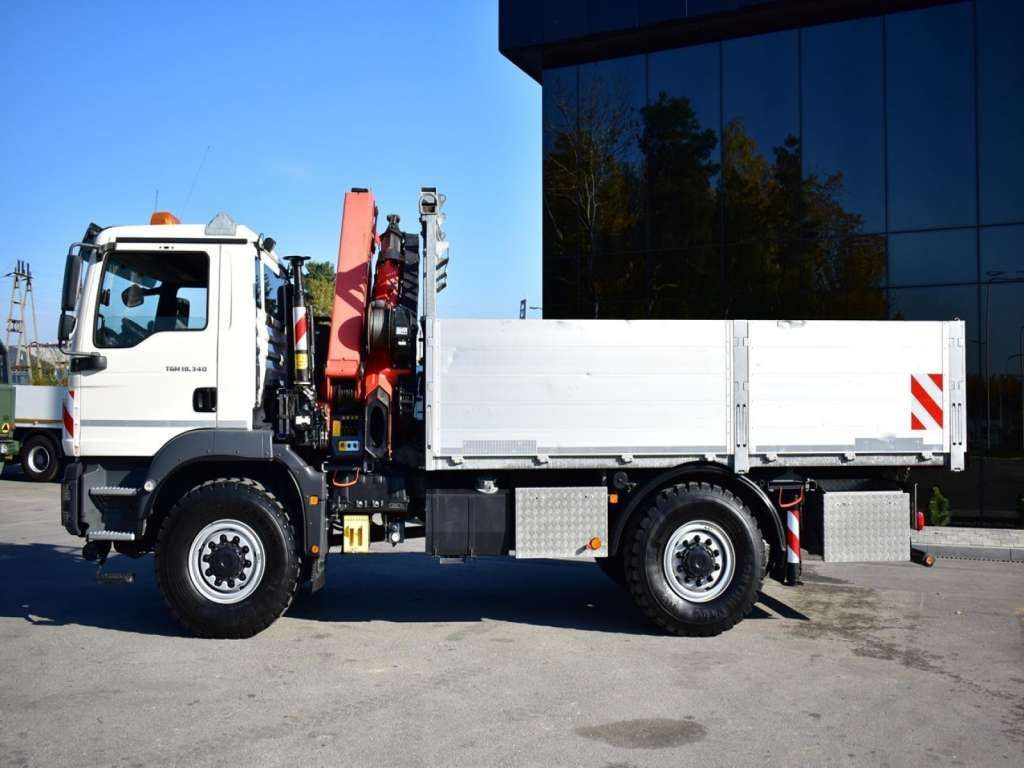 Vinçli kamyon, Sal/ Açık kasa kamyon MAN  TGM 18.340 4x4 PALFINGER PK 18002 CRANE WINCH MAN  TGM 18.340 4x4 PALFINGER PK 18002 CRANE WINCH: fotoğraf 6