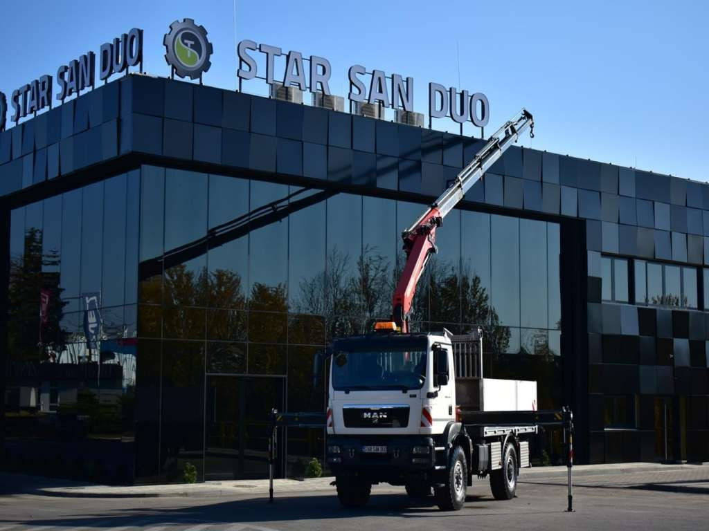 Vinçli kamyon, Sal/ Açık kasa kamyon MAN  TGM 18.340 4x4 PALFINGER PK 18002 CRANE WINCH MAN  TGM 18.340 4x4 PALFINGER PK 18002 CRANE WINCH: fotoğraf 13