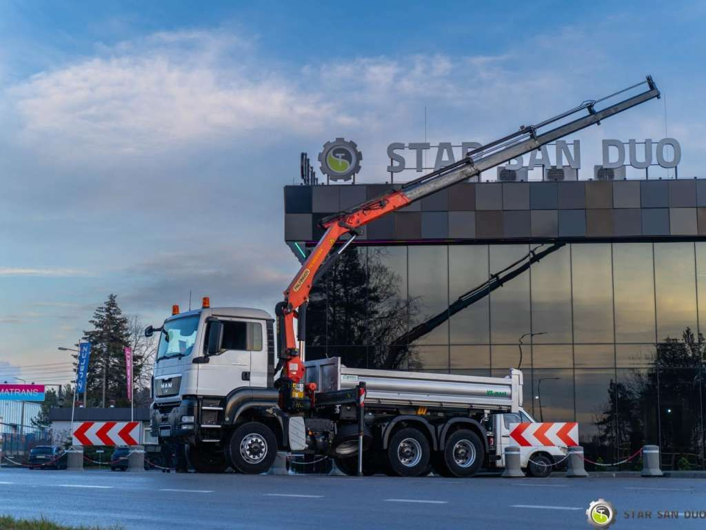 MAN TGS 26.360 6x6 PALFINGER PK 18001 EH Crane Kipe - Vinçli kamyon: fotoğraf 3 MAN TGS 26.360 6x6 PALFINGER PK 18001 EH Crane Kipe - Vinçli kamyon: fotoğraf 3