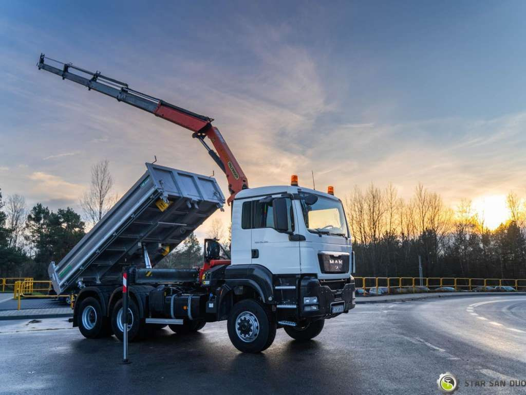 MAN TGS 26.360 6x6 PALFINGER PK 18001 EH Crane Kipe - Damperli kamyon: fotoğraf 5 MAN TGS 26.360 6x6 PALFINGER PK 18001 EH Crane Kipe - Damperli kamyon: fotoğraf 5