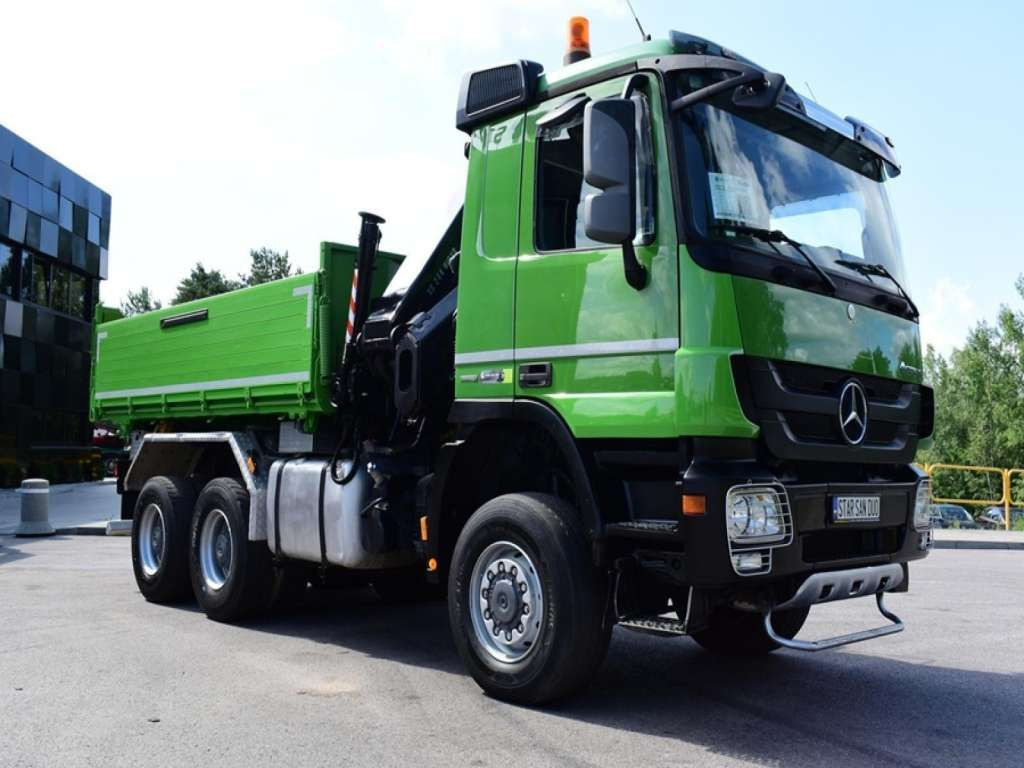 Mercedes-Benz ACTROS 3346 6x6 HIAB 244EP-4 Crane Kipper - Vinçli kamyon: fotoğraf 4 Mercedes-Benz ACTROS 3346 6x6 HIAB 244EP-4 Crane Kipper - Vinçli kamyon: fotoğraf 4