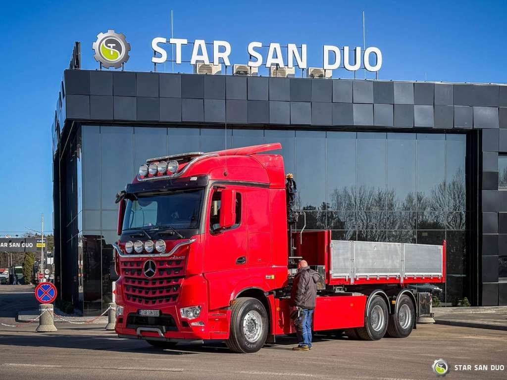 Yeni Vinçli kamyon Mercedes-Benz  AROCS 3358L 6x4 HIAB 192X-HIPRO E-6 Crane Kippe: fotoğraf 10