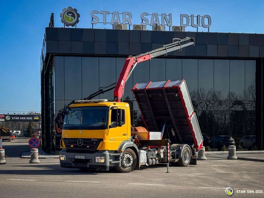 Mercedes-Benz AXOR 1824 4x2 HMF 975 HDS Crane Rotator Kipper Mercedes-Benz AXOR 1824 4x2 HMF 975 HDS Crane Rotator Kipper - Vinçli kamyon, Damperli kamyon: fotoğraf 1 Mercedes-Benz AXOR 1824 4x2 HMF 975 HDS Crane Rotator Kipper Mercedes-Benz AXOR 1824 4x2 HMF 975 HDS Crane Rotator Kipper - Vinçli kamyon, Damperli kamyon: fotoğraf 1