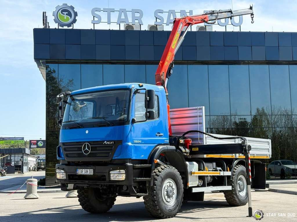 Mercedes-Benz AXOR 1824 4x4 PALFINGER PK 8500 Crane Kran - Vinçli kamyon: fotoğraf 1 Mercedes-Benz AXOR 1824 4x4 PALFINGER PK 8500 Crane Kran - Vinçli kamyon: fotoğraf 1