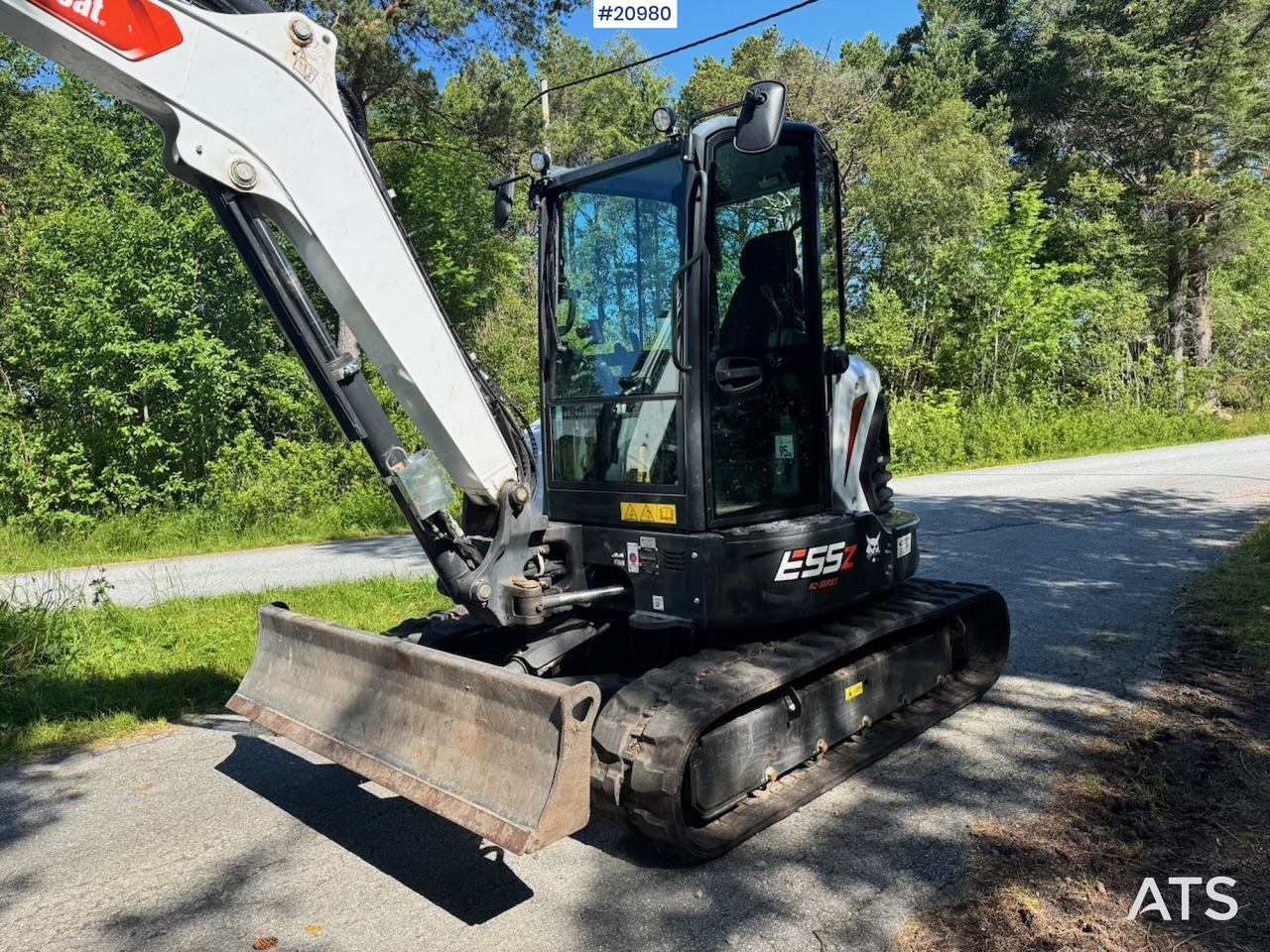Mini ekskavatör Bobcat E55Z: fotoğraf 8