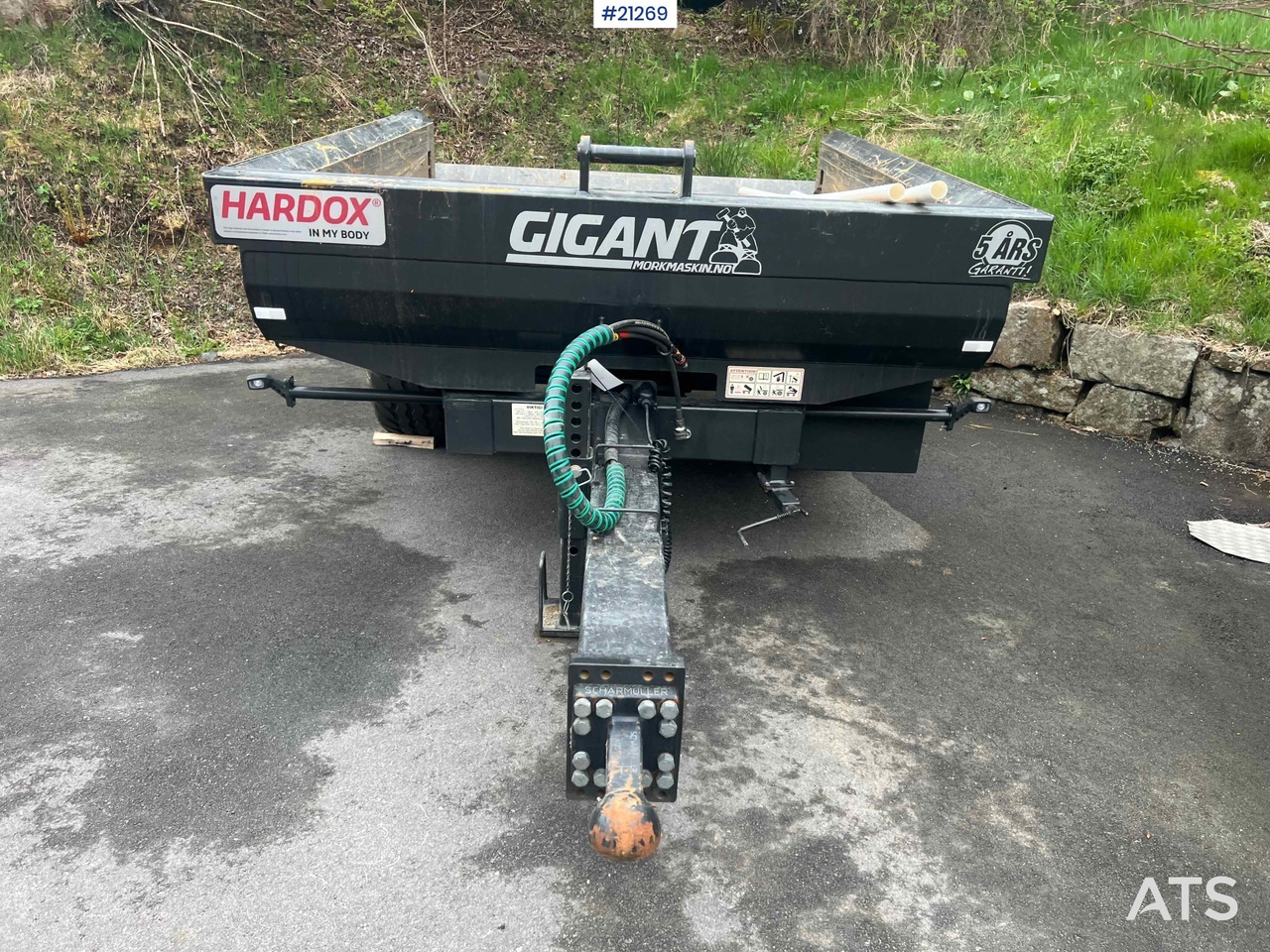 Gigant Hjulmaskin Henger - İş makinası römorku: fotoğraf 3 Gigant Hjulmaskin Henger - İş makinası römorku: fotoğraf 3