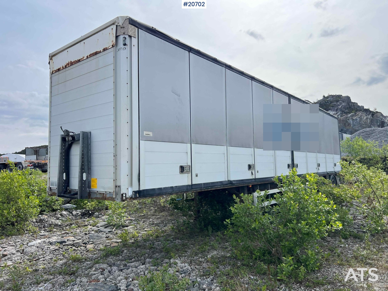 HRD 3 akslet kapelltralle rep.objekt m/ full sideåpning - Kapalı karoser dorse: fotoğraf 3 HRD 3 akslet kapelltralle rep.objekt m/ full sideåpning - Kapalı karoser dorse: fotoğraf 3