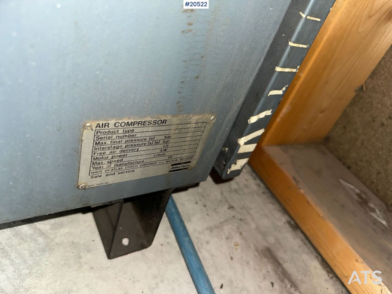 Atlas Copco GA7 - İş makinaları: fotoğraf 4 Atlas Copco GA7 - İş makinaları: fotoğraf 4