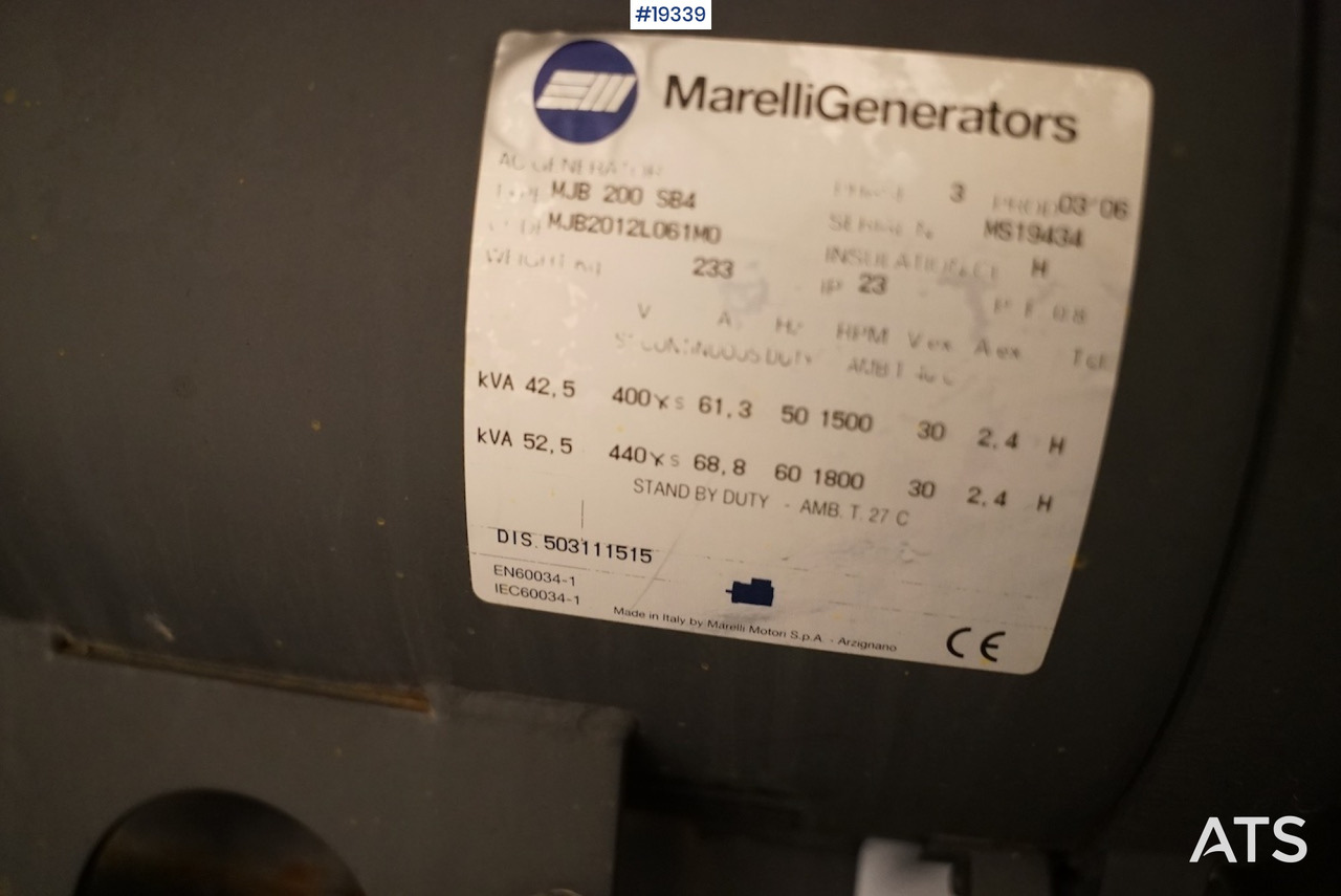 Marelli Generators nødstrømaggregat - İş makinaları: fotoğraf 4 Marelli Generators nødstrømaggregat - İş makinaları: fotoğraf 4