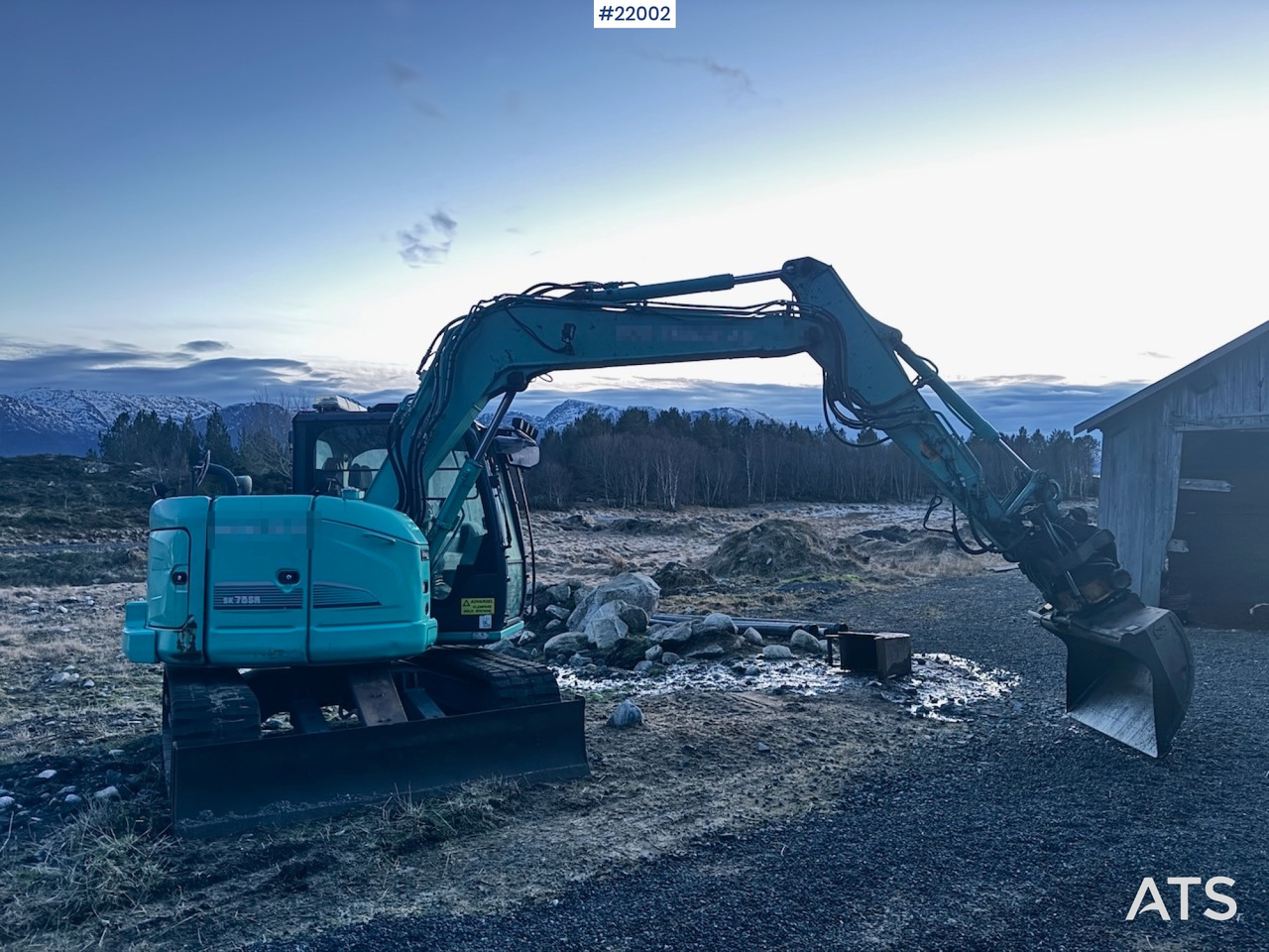 Ekskavatör Kobelco 2016 Kobelco SK75SR Beltegraver m/ Rototilt og Pusseskuffe.: fotoğraf 8