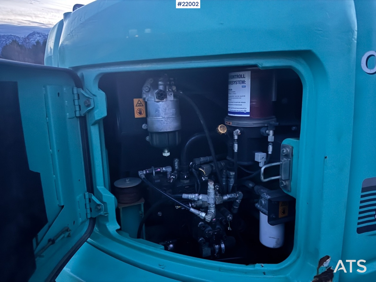 Ekskavatör Kobelco 2016 Kobelco SK75SR Beltegraver m/ Rototilt og Pusseskuffe.: fotoğraf 15