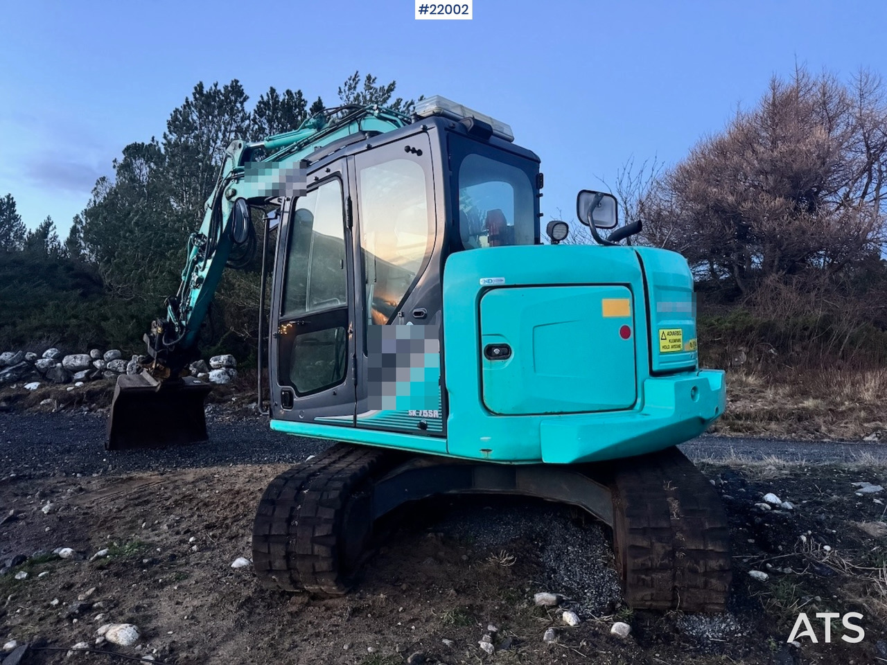 Ekskavatör Kobelco 2016 Kobelco SK75SR Beltegraver m/ Rototilt og Pusseskuffe.: fotoğraf 6