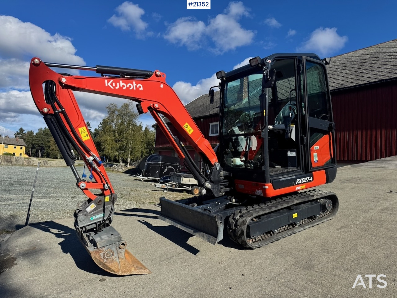 Kubota KX027-4 - Mini ekskavatör: fotoğraf 2 Kubota KX027-4 - Mini ekskavatör: fotoğraf 2