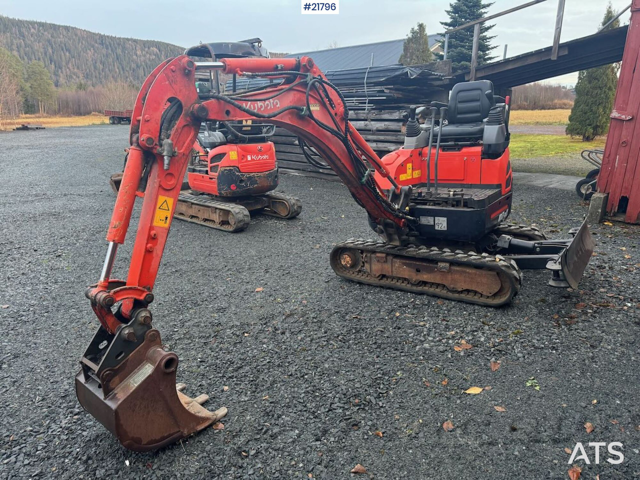 Kubota U17-3a Beltegraver m/ pusseskuffe. Spesialbygd for flytting med hellikopter. - Mini ekskavatör: fotoğraf 4 Kubota U17-3a Beltegraver m/ pusseskuffe. Spesialbygd for flytting med hellikopter. - Mini ekskavatör: fotoğraf 4