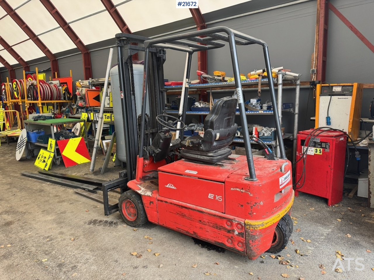 Linde Linde E16 EL Truck m/ forlengere. - Elektrikli forklift: fotoğraf 3 Linde Linde E16 EL Truck m/ forlengere. - Elektrikli forklift: fotoğraf 3