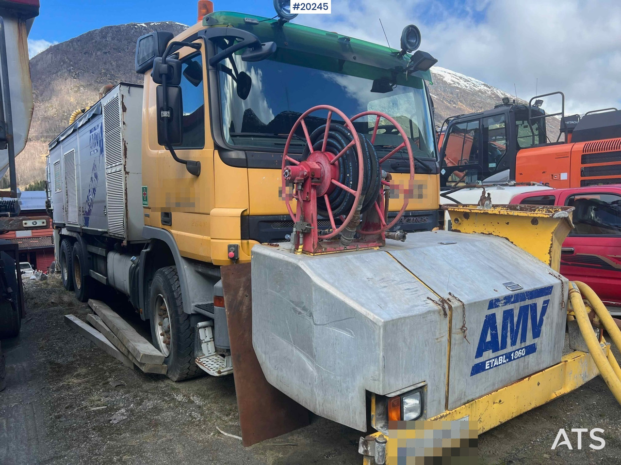 Mercedes Actros 2641 6x4 M/ 2008 AMV 7450 Betong sprøyterigg påbygg - Mobil beton pompası: fotoğraf 1 Mercedes Actros 2641 6x4 M/ 2008 AMV 7450 Betong sprøyterigg påbygg - Mobil beton pompası: fotoğraf 1