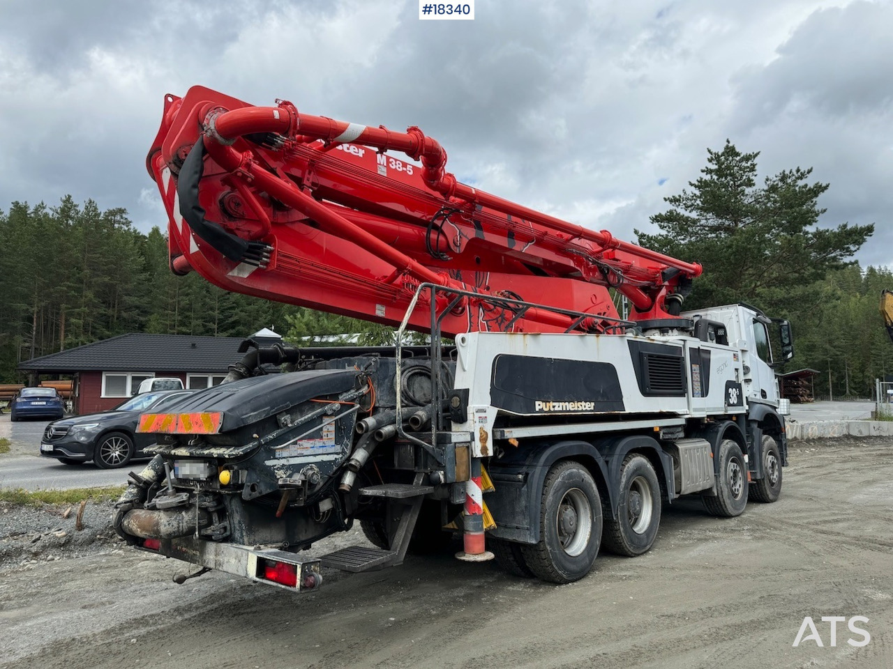 Mercedes Arocs - Mobil beton pompası: fotoğraf 3 Mercedes Arocs - Mobil beton pompası: fotoğraf 3