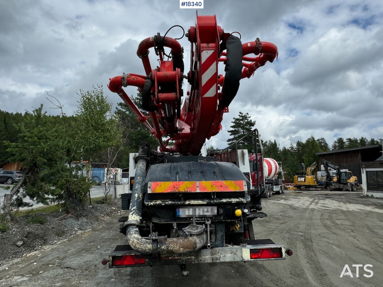 Mercedes Arocs - Mobil beton pompası: fotoğraf 4 Mercedes Arocs - Mobil beton pompası: fotoğraf 4