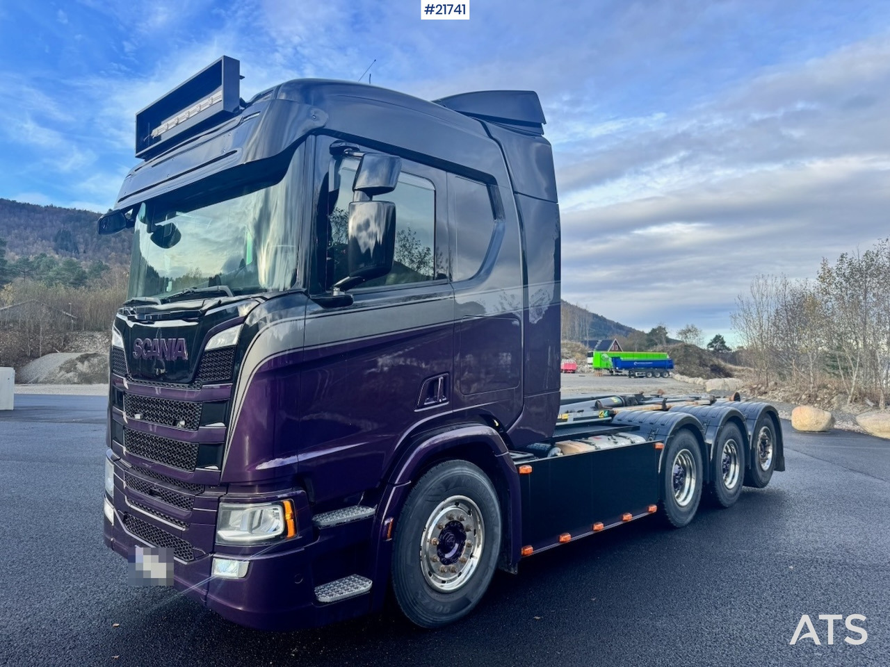 Scania 2018 Scania R580 Tridem Krokbil m/ Kranhydraulikk. Nylakkert! - Kancalı yükleyici kamyon: fotoğraf 2 Scania 2018 Scania R580 Tridem Krokbil m/ Kranhydraulikk. Nylakkert! - Kancalı yükleyici kamyon: fotoğraf 2