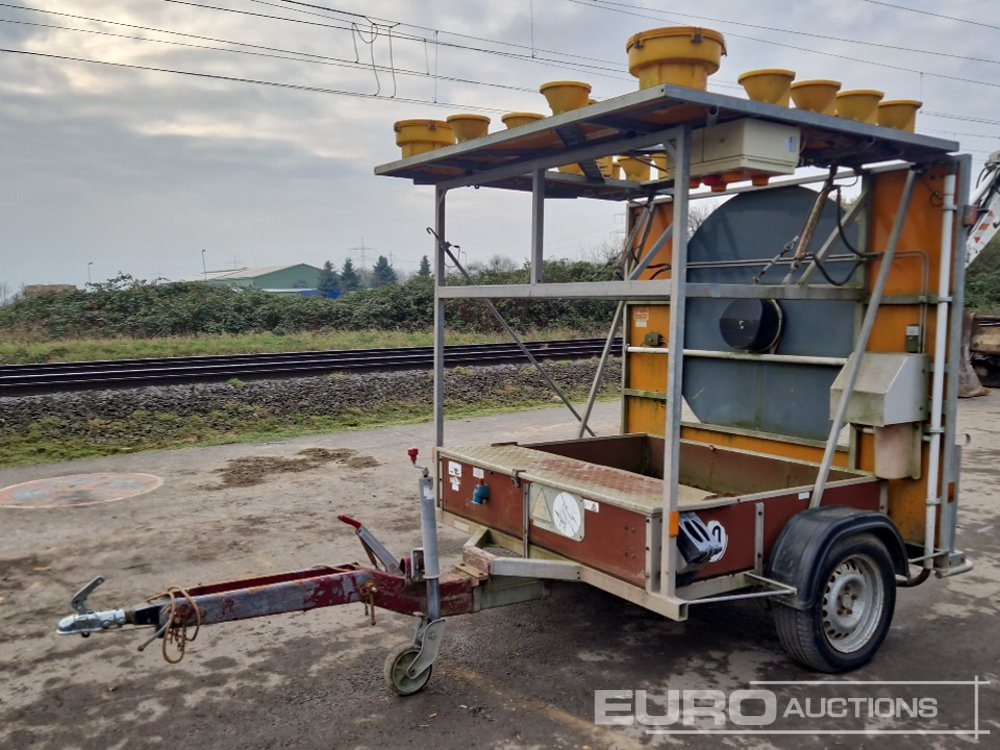 1995 Nissen Single Axle Traffic Control Trailer - İnşaat ekipmanı, Römork: fotoğraf 1 1995 Nissen Single Axle Traffic Control Trailer - İnşaat ekipmanı, Römork: fotoğraf 1