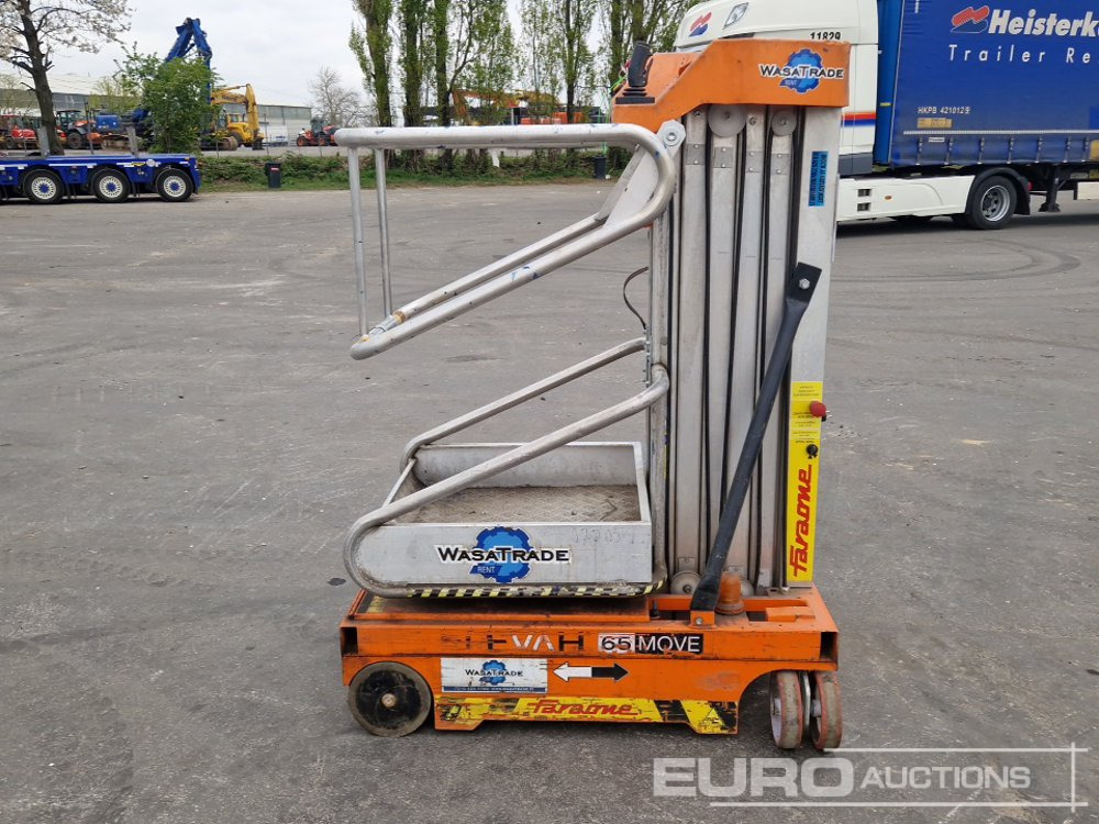 2013 PLATTFORMA ELEVAH65MOVE Electric Vertical Mast Lift, 6.3m Working Height, 150kg Platform Capacity - Araçüstü platform: fotoğraf 2 2013 PLATTFORMA ELEVAH65MOVE Electric Vertical Mast Lift, 6.3m Working Height, 150kg Platform Capacity - Araçüstü platform: fotoğraf 2
