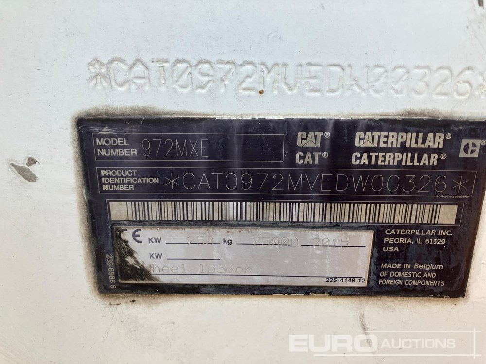 2015 CAT 972M XE - Tekerlekli yükleyici: fotoğraf 5 2015 CAT 972M XE - Tekerlekli yükleyici: fotoğraf 5