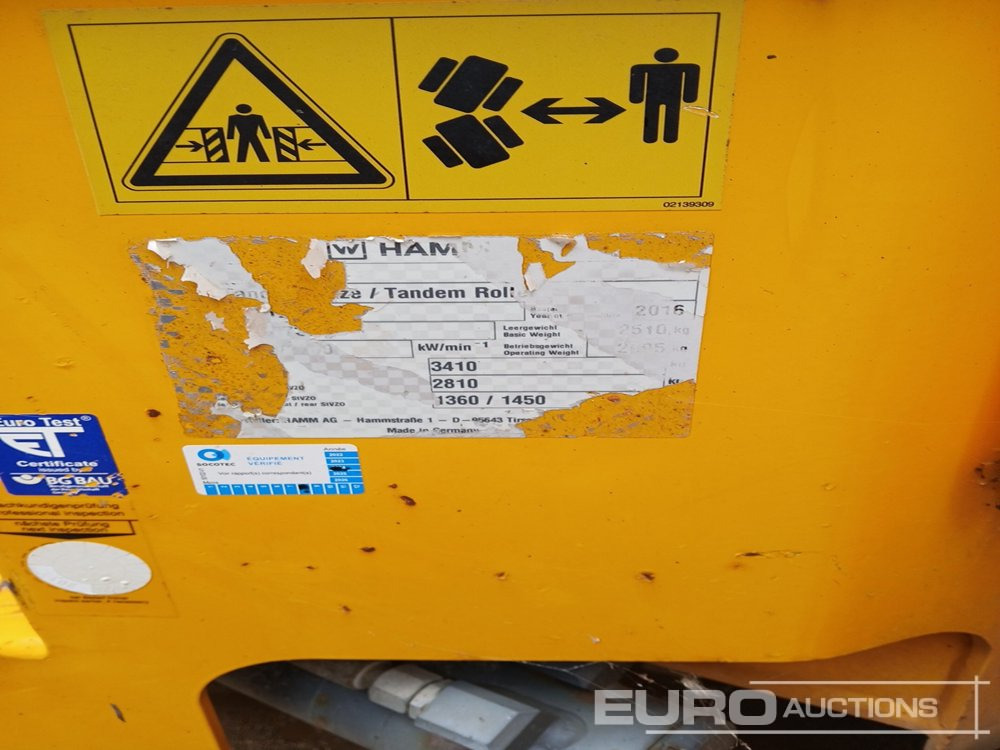 2016 Hamm HD12 VV - Silindir makinesi: fotoğraf 2 2016 Hamm HD12 VV - Silindir makinesi: fotoğraf 2