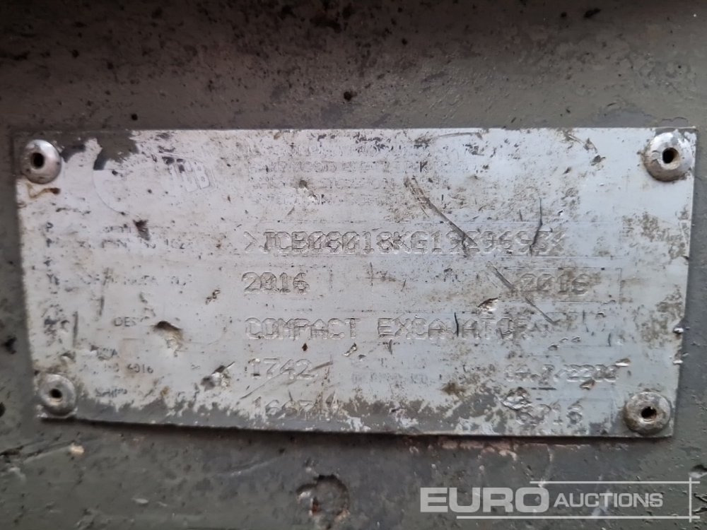 2016 JCB 8018 - Mini ekskavatör: fotoğraf 2 2016 JCB 8018 - Mini ekskavatör: fotoğraf 2