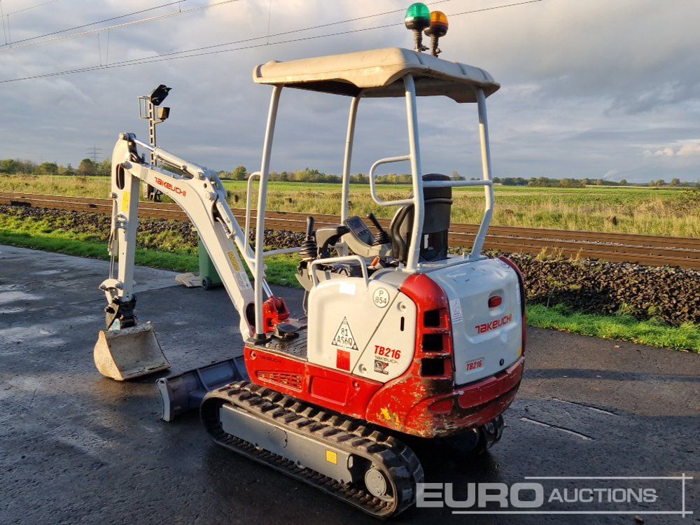 2018 Takeuchi TB216 - Mini ekskavatör: fotoğraf 3 2018 Takeuchi TB216 - Mini ekskavatör: fotoğraf 3