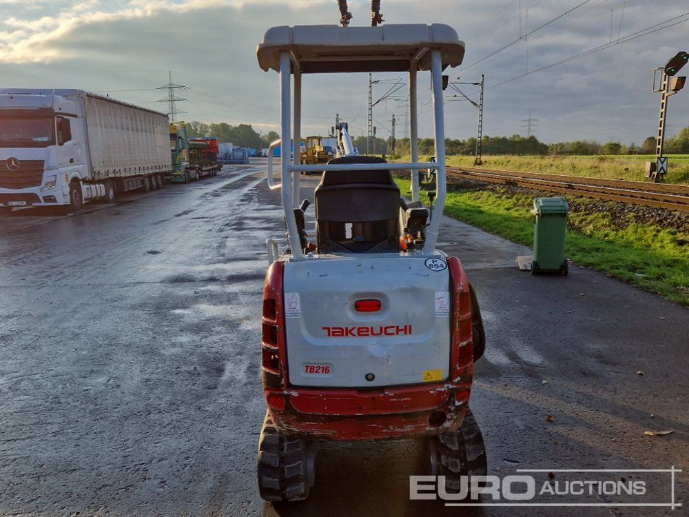 2018 Takeuchi TB216 - Mini ekskavatör: fotoğraf 4 2018 Takeuchi TB216 - Mini ekskavatör: fotoğraf 4