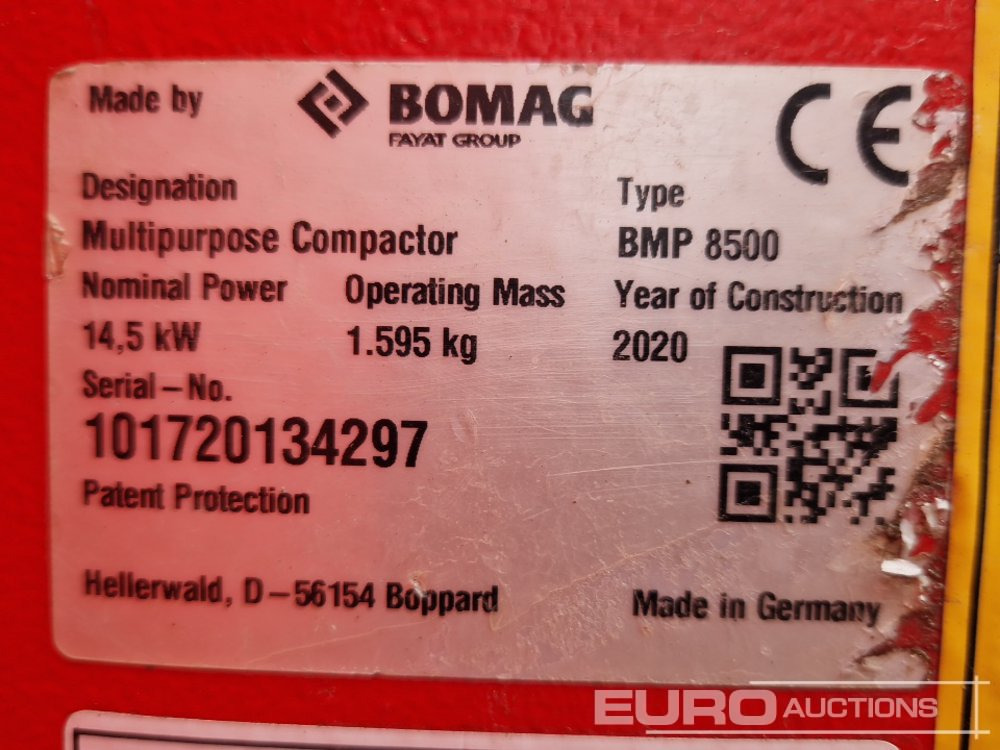 Asfalt döşeme aracı 2020 Bomag BMP8500: fotoğraf 17
