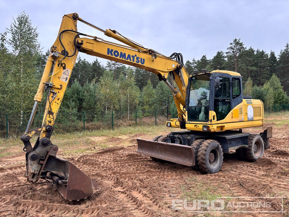 Komatsu PW160-7 - Tekerlekli ekskavatör: fotoğraf 1 Komatsu PW160-7 - Tekerlekli ekskavatör: fotoğraf 1