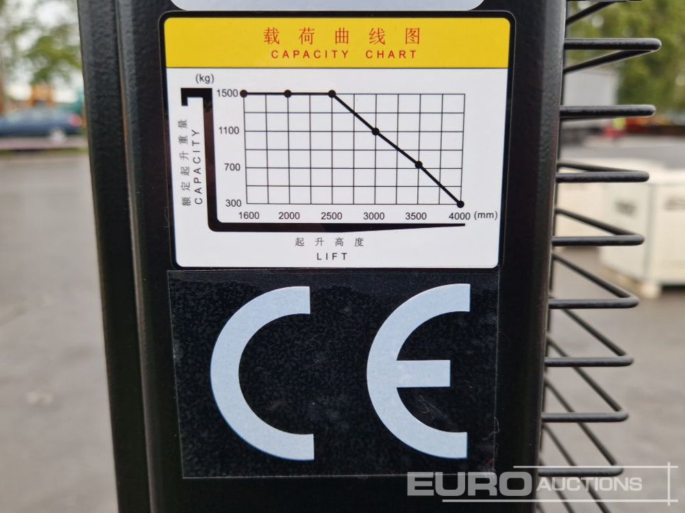 Malzeme taşıma ekipmanı Unused 1500kg Walk Behind Electric Pallet Truck: fotoğraf 10