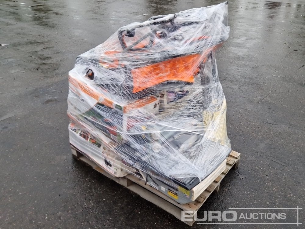 Pallet of Assorted Tools, Lawnmower, Pressure Washer, Cable Detector, Tile Cutter, LED Flashlights - İnşaat ekipmanı: fotoğraf 4 Pallet of Assorted Tools, Lawnmower, Pressure Washer, Cable Detector, Tile Cutter, LED Flashlights - İnşaat ekipmanı: fotoğraf 4