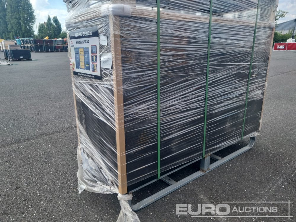 Unused 2024 Steelman 5’ Work Bench With 3 Drawers & 2 Cabinets. Packed In Plastics. Drawers With Lock & Anti-Slip Inners. Using New 3 Rail Sliding - Garaj ekipman: fotoğraf 3 Unused 2024 Steelman 5’ Work Bench With 3 Drawers & 2 Cabinets. Packed In Plastics. Drawers With Lock & Anti-Slip Inners. Using New 3 Rail Sliding - Garaj ekipman: fotoğraf 3