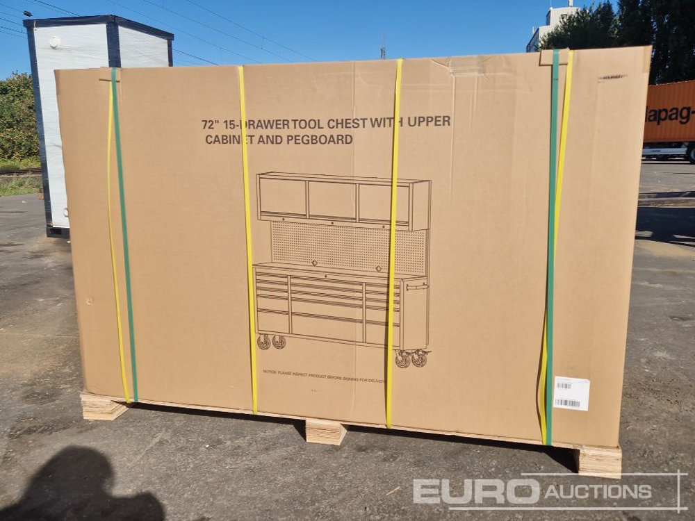 Unused 72" 15 Drawer Tool Cabinet with Peg Board - Garaj ekipman: fotoğraf 1 Unused 72" 15 Drawer Tool Cabinet with Peg Board - Garaj ekipman: fotoğraf 1