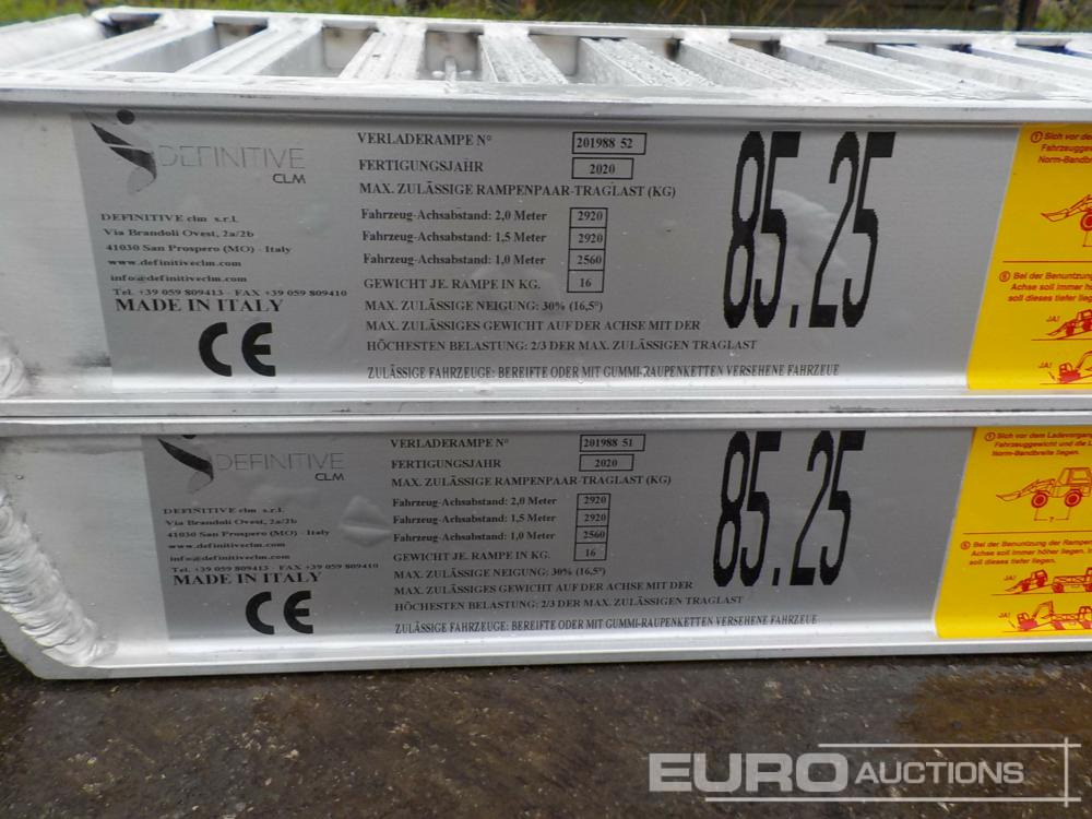 Unused CLM 85.25 Aluminium Loading Ramps (2of) 2920kg Capacity, 2500mm Length - Yükleme rampası: fotoğraf 5 Unused CLM 85.25 Aluminium Loading Ramps (2of) 2920kg Capacity, 2500mm Length - Yükleme rampası: fotoğraf 5