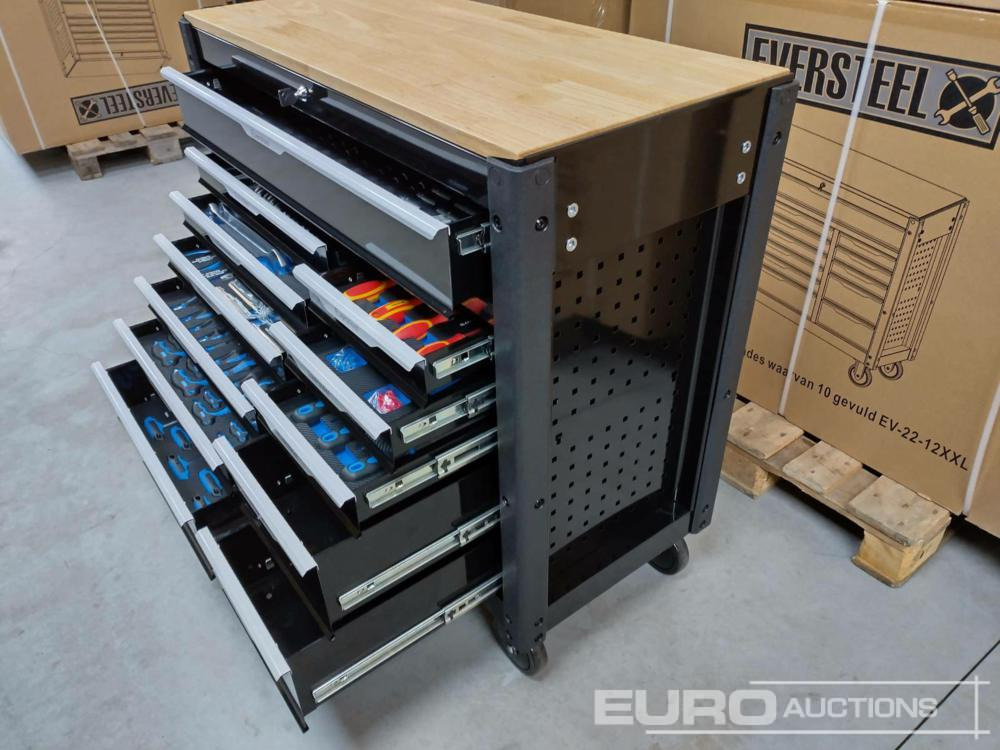 Unused Eversteel EV22-12XXL Tool Cabinet, 12 Drawers incl. Heavy Duty Truck Tools - Garaj ekipman: fotoğraf 1 Unused Eversteel EV22-12XXL Tool Cabinet, 12 Drawers incl. Heavy Duty Truck Tools - Garaj ekipman: fotoğraf 1