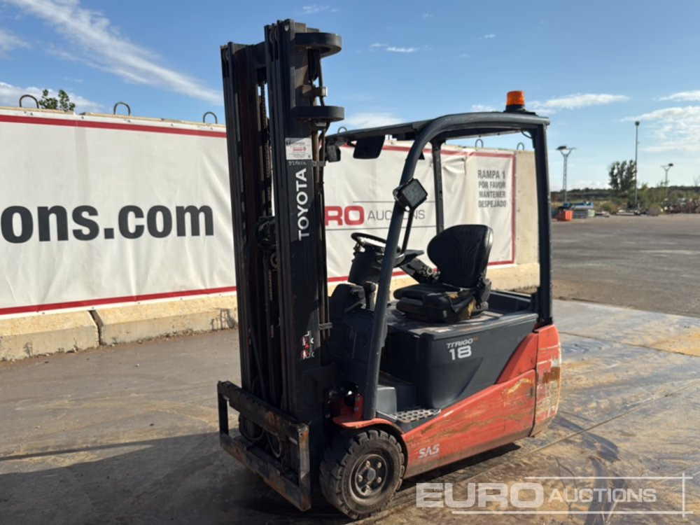 2015 Toyota 8FBET18 - Elektrikli forklift: fotoğraf 1 2015 Toyota 8FBET18 - Elektrikli forklift: fotoğraf 1